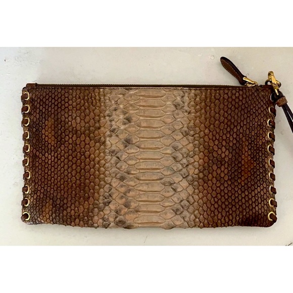 Prada Pitone Python Clutch - Picture 2 of 8